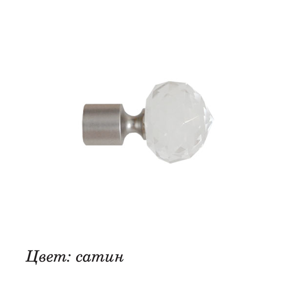 Наконечник для карниза DIY Орион 16 мм сатин