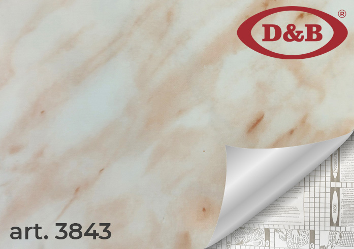 Самоклеящаяся плёнка D&B 3843 мрамор бежевый, 45 см