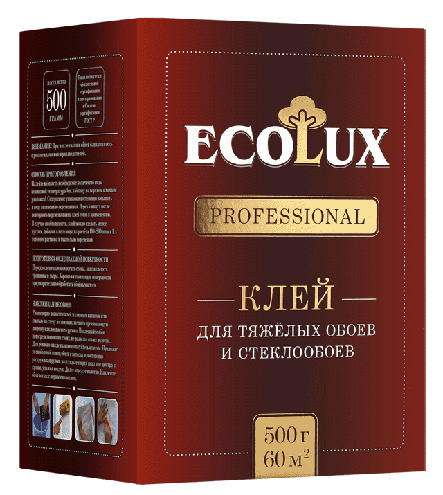 Клей для стеклообоев Ecolux Professional 0,25 кг