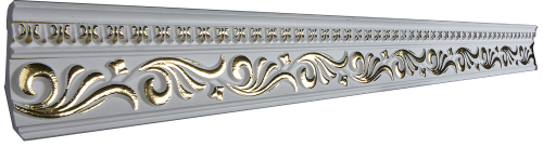 Потолочный плинтус Инжекционный плинтус Gold&Silver GP-29