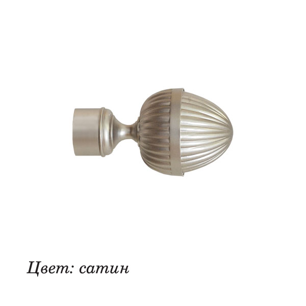 Наконечник для карниза DIY Желудь 28 мм сатин