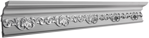 Потолочный плинтус GP-52 Silver