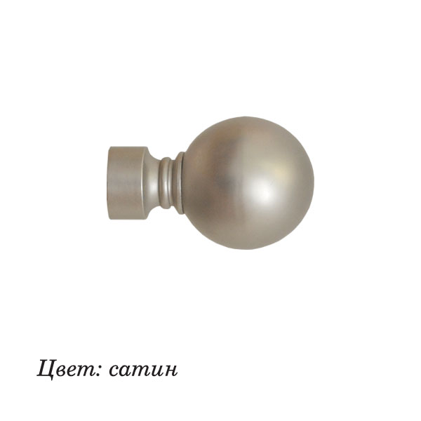 Наконечник для карниза DIY Шар 28 мм золото антик