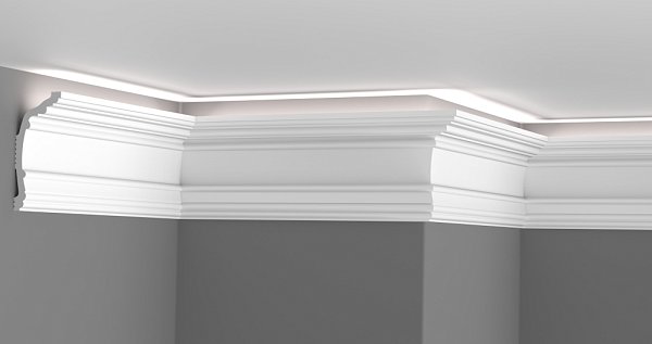 Карниз потолочный GPD-52 LED 100×45 мм, 2 м