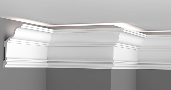 Карниз потолочный GPD-56 LED 140×70 мм, 2 м