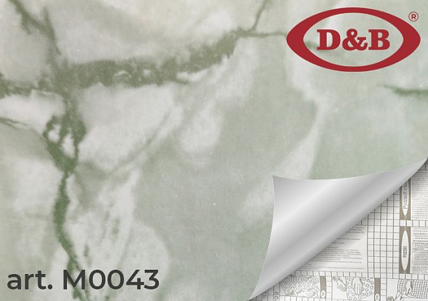 Самоклеящаяся плёнка M0043 мрамор зелёный, 45 см