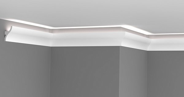 Карниз потолочный GPD-201 LED 45×27 мм, 2 м
