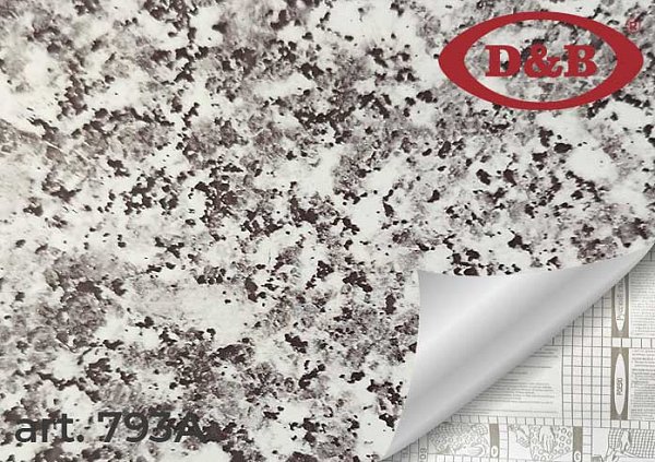 Самоклеящаяся плёнка D&B 793А мраморная крошка, 45 см