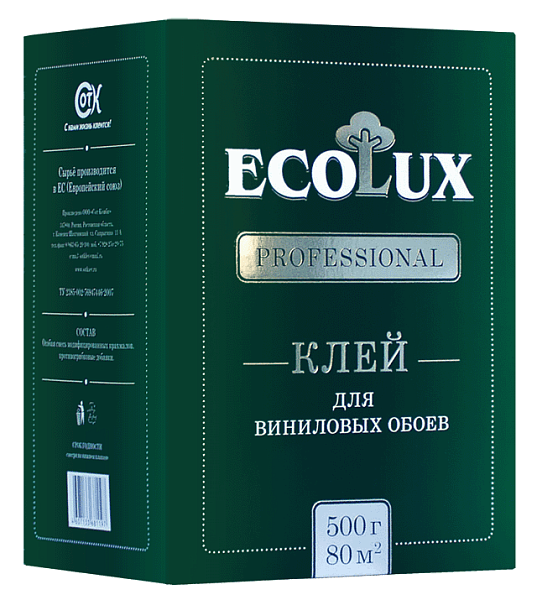 Клей обойный виниловый Ecolux Professional 0,25 кг