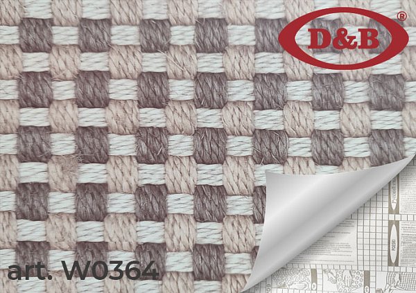 Самоклеящаяся плёнка W0364 плетёнка шерсть, 45 см