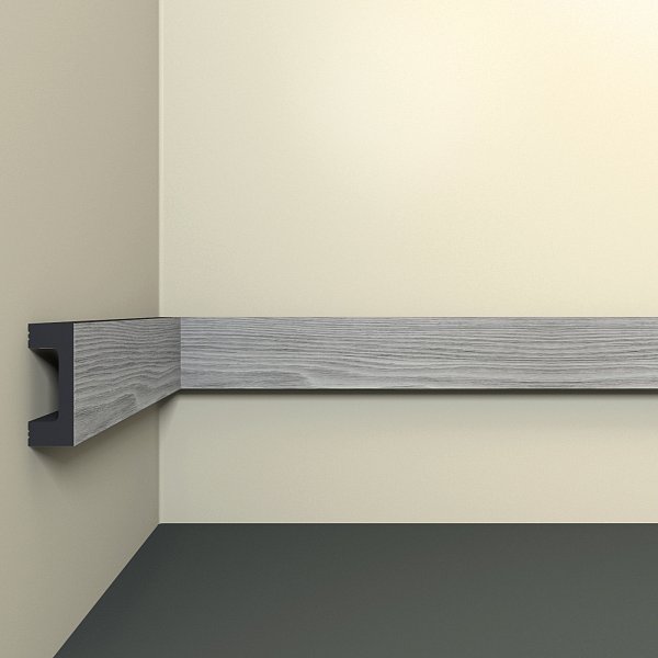 Молдинг МЛ 18/3 Ф 40×15 мм, 3 м, выбеленный дуб