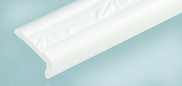 Уголок ПВХ арочный Д-02 25×12 мм 2,7 м белый